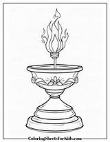 Lamp Coloring Pages Free PDF Printable  Sheets For Kids sketch template