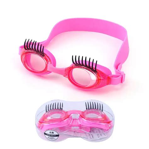 Anti-fog Big Eyes Swimming Glasses Leak-Proof Eyelash Swim Goggles For ...