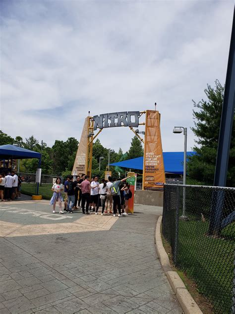 Entrance to Nitro at Six Flags Great Adventure - have you ridden it yet? #CoasterCraver # ...