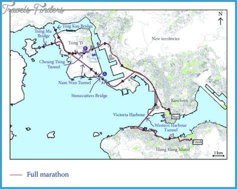 TSING MA BRIDGE MAP - TravelsFinders.Com