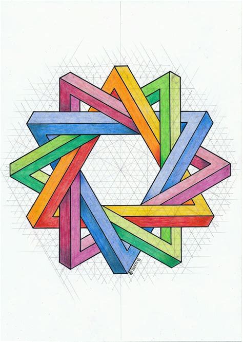 Pin by Flor on Matemática | Geometric art, Graph paper art, Sacred geometry art