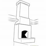 Stone chimney coloring Page Chimney Prefabricated  Printable sketch template