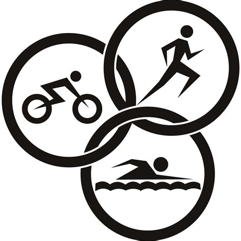 Triathlon Circles Athletics Wall ART Sticker Wall Decals Transfers ... - ClipArt Best ...