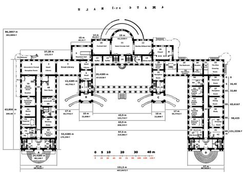 Architectural floor plans, Palace, Floor plans