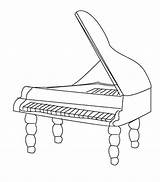 Disegni Di Pianoforte Da Colorare  ColorareCom sketch template