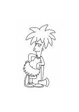 Sideshow Mel coloring Pages The Simpsons  Coloringscc sketch template