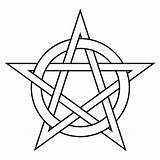 Pentacle Coloring Page sketch template