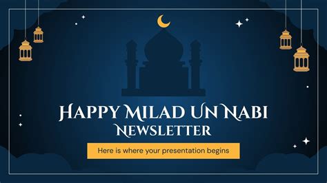 Happy Milad un Nabi Newsletter | Google Slides & PPT