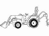 Free Tractor Coloring Pages sketch template