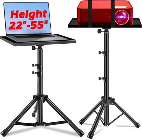 Amazon.com: REHOSEUP Projector Stand, 22 to 55 Inch Laptop Stand ,Projector Tripod with Phone ...