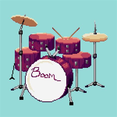 Pixilart - drum set by sapphicdisaster