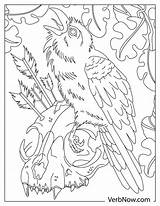 Free CROW Coloring Pages For Download Printable PDF sketch template