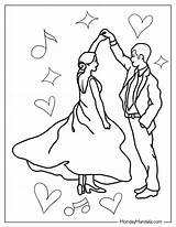 Ballroom Dancing Coloring Pages sketch template