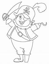 Funny pirate With Weapon coloring Page sketch template
