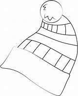 Winter Hat coloring Page  ColouringPages sketch template