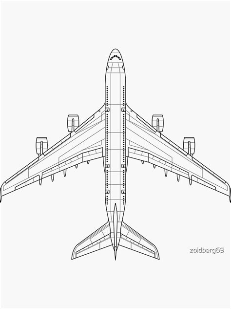 "Airbus A380 Blueprint" Sticker for Sale by zoidberg69 | Redbubble