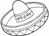Sombrero Coloring Pages Sketch Page sketch template