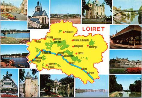 France Map - Loiret map and landmarks - The Gayraj