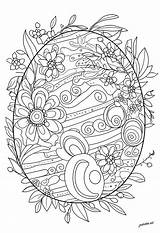 Complex coloring Easter Egg  1 Coloring Pages For Adults sketch template