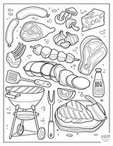 Summer Foods Coloring Pages Free Printables sketch template