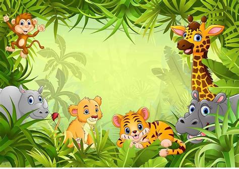 Pin on ثيم | Theme background, Jungle cartoon, Jungle theme