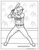 Baseball Field Coloring Page sketch template