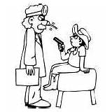 At The Doctor Coloring Pages sketch template