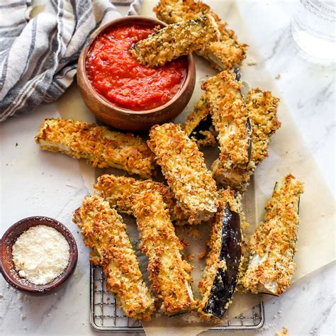 Crispy Eggplant Parmesan Fries Recipe | EatingWell