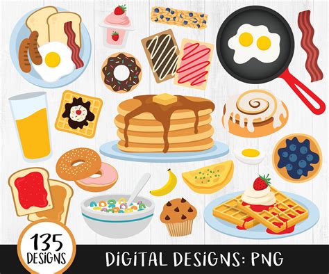 Brunch Food Clipart For Kids