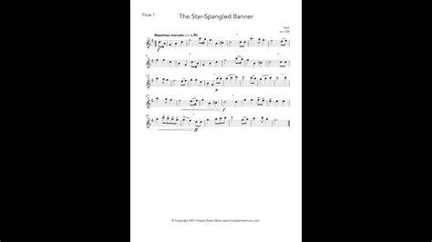 The Star Spangled Banner (Flute Duet) - YouTube
