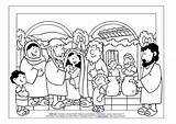 Jesus Miracles Coloring Sheets sketch template