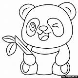Panda Coloring Page sketch template