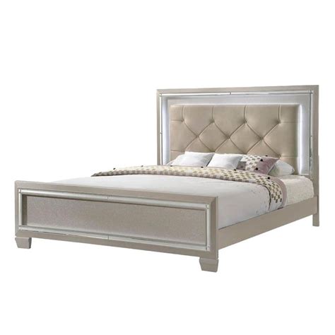 Mayberry Hill Platinum Youth 4 Piece Full Bedroom Set in Platinum | NFM