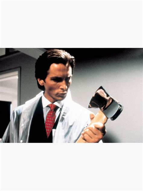 "Patrick Bateman Axe American Psycho design" Sticker for Sale by Quinn-Art | Redbubble