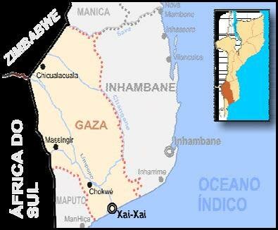 Province of Gaza and location of Xai-Xai Source: Source: Koehne (2007) | Download Scientific Diagram