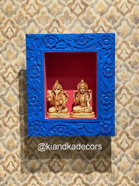 Antique Blue and red Wooden Wall Mounted Shelf, 1, Size: 15"X13" at Rs 780/piece in Saharanpur