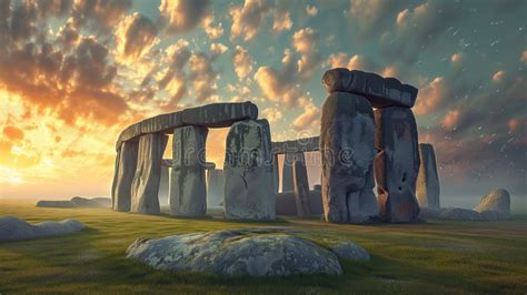 Stonehenge during a Celestial Alignment, Where the Stones Seem To ...