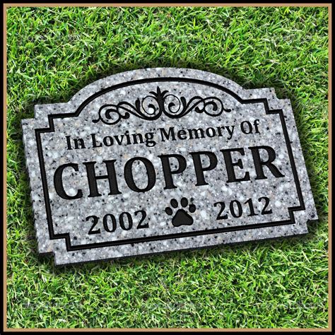 Pet Memorial Grave Marker Headstone Dog Cat Horse Gravestone ...