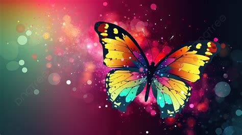 Colorful Butterfly Wallpaper In A Black Background, Butterfly Background Picture, Butterfly ...