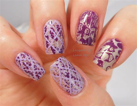 Lacquer or Leave Her!: NOTD: Zoya Alicia + Messy Mansion Stencil & MM18