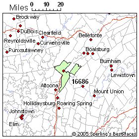 Zip 16686 (Tyrone, PA) Rankings
