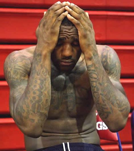 LeBRON JAMES PICS & PHOTOS OF HIS MANY TATTOOS