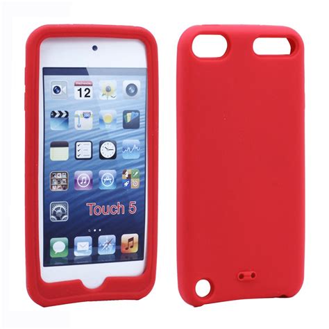 Wholesale iPod Touch 5 Silicone Skin Case (Red)