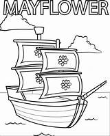 Mayflower Flower Coloring Page sketch template