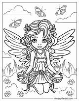 34 Fairy Coloring Pages Free PDF Printables sketch template