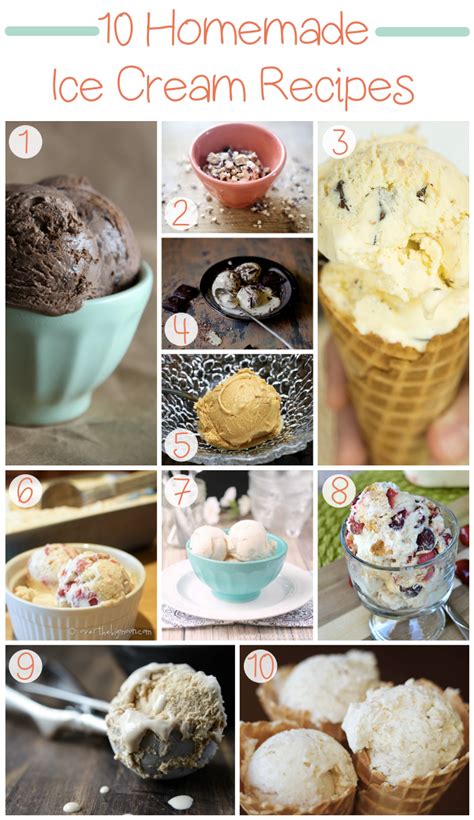 10 Homemade Ice Cream Recipes