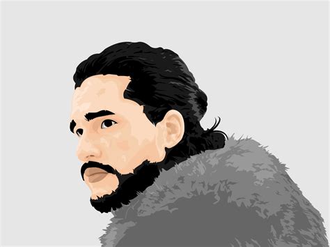 Jon Snow Vector Illustration by Yusran Yahya on Dribbble