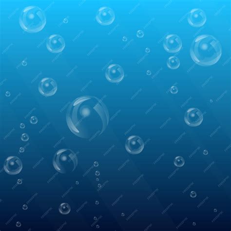 Premium Vector | Underwater bubbles vector illustration