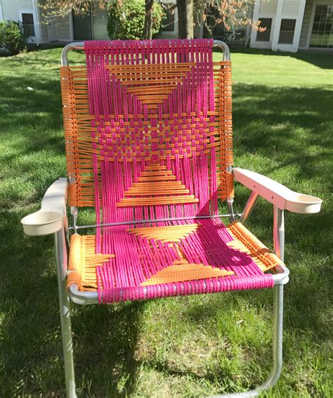sweet and sassy macrame lawn chair - My French Twist