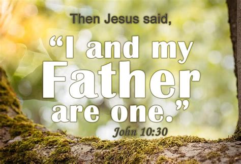 Then Jesus said, “I and my Father are one.” -John 10:30 #Dailybibleverse | Daily bible verse ...